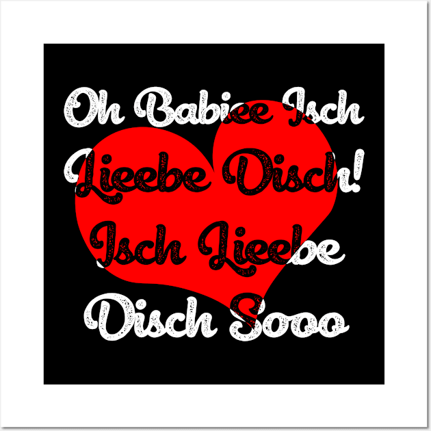 Oh Baby Isch Love Disch Party Mouthguard Wall Art by QQdesigns